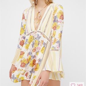 FREE PEOPLE- Lovestoned Buttondown Tunic